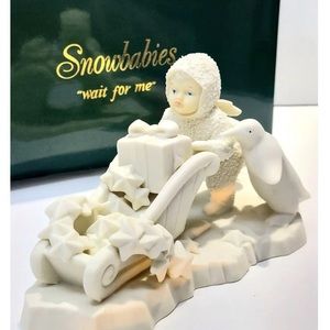 **BOGO! (see below) Dept 56 Snowbabies "Wait For Me" Figurine, vintage ‘90s